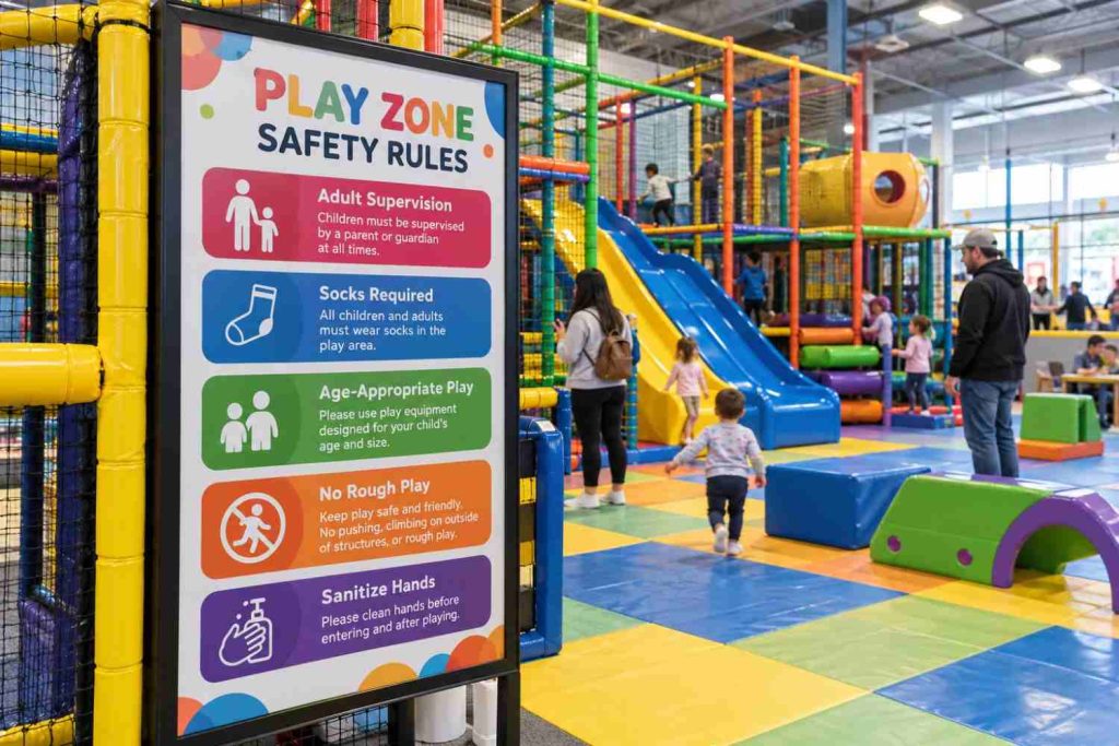 playground safety signs